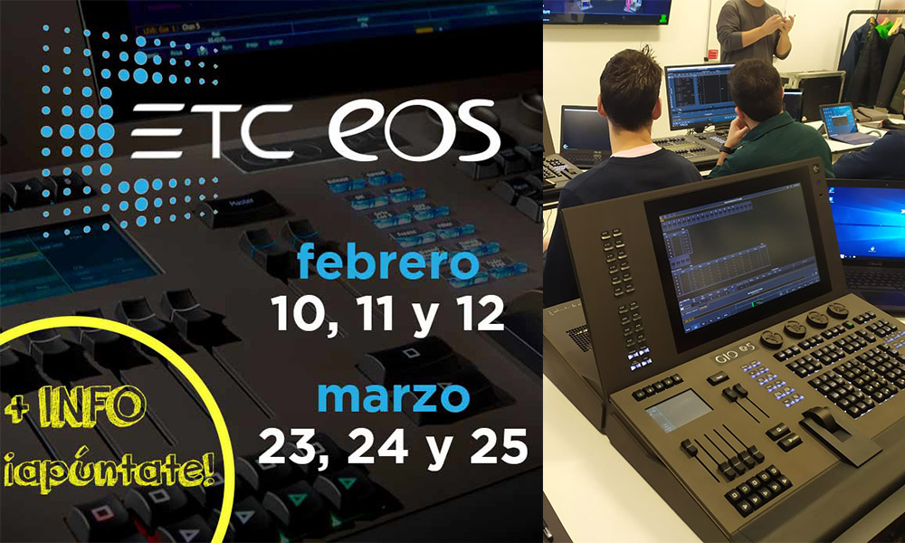 Nuevos cursos de control de iluminación ETC EOS para 2020