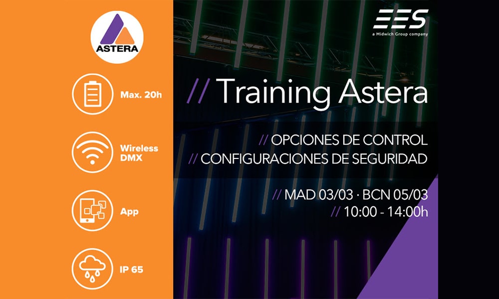 Training Astera: Opciones de control y configuraciones de seguridad. ¡Conéctate!