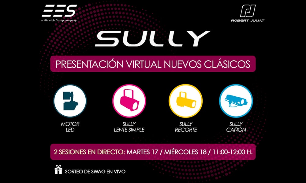 Los nuevos clásicos de Robert Juliat están aquí: presentación virtual de la nueva familia de equipos led SULLY, de la mano de EES