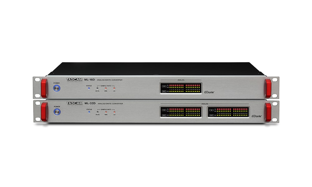 Dispositivos Dante de Tascam