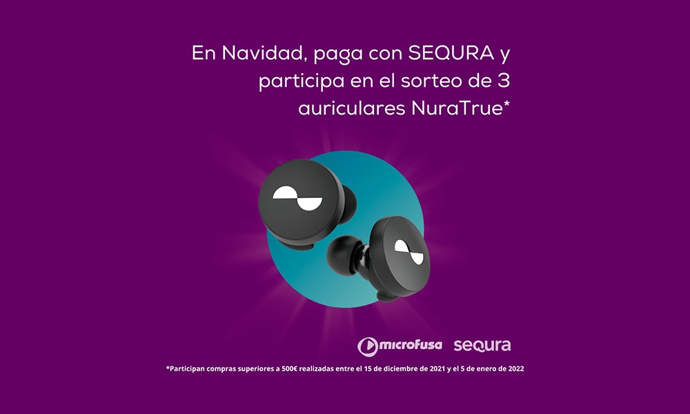 Paga con SEQURA y participa en el sorteo de unos NuraTrue