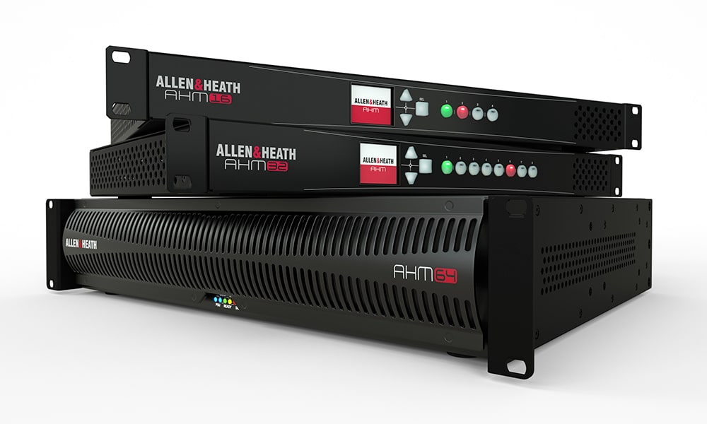 Crece la gama de productos de Allen & Heath para instalación con dos nuevos procesadores matriciales de la Serie AHM