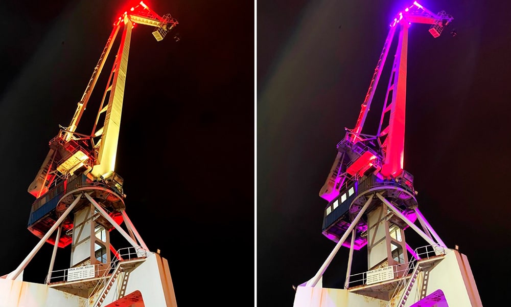 Las luminarias ArcPod de Prolights iluminan el astillero de Navantia en Ferrol