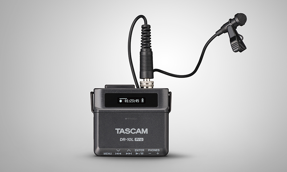 TASCAM presenta DR-10L PRO, grabadora de 32 bits coma flotante y micrófono de solapa