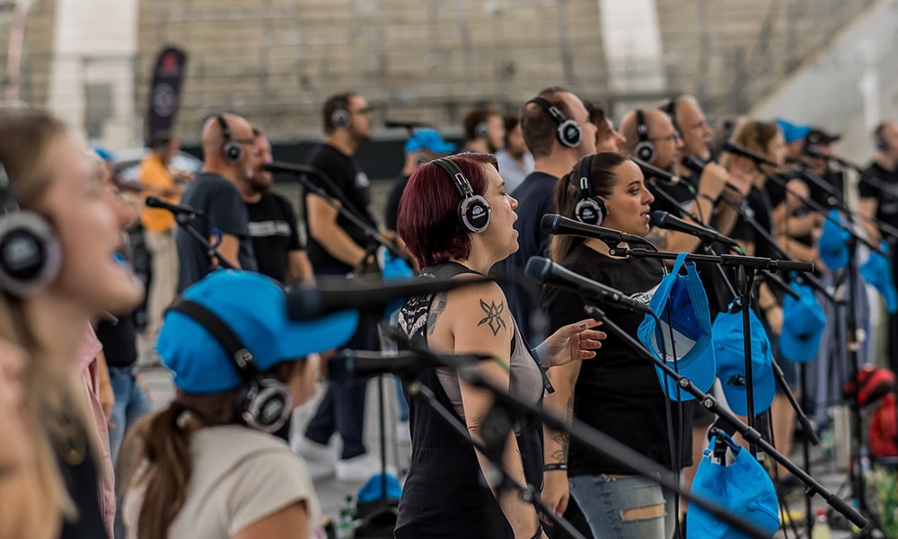 El Gran Jam en Frankfurt: gran espectáculo musical con micrófonos Sennheiser