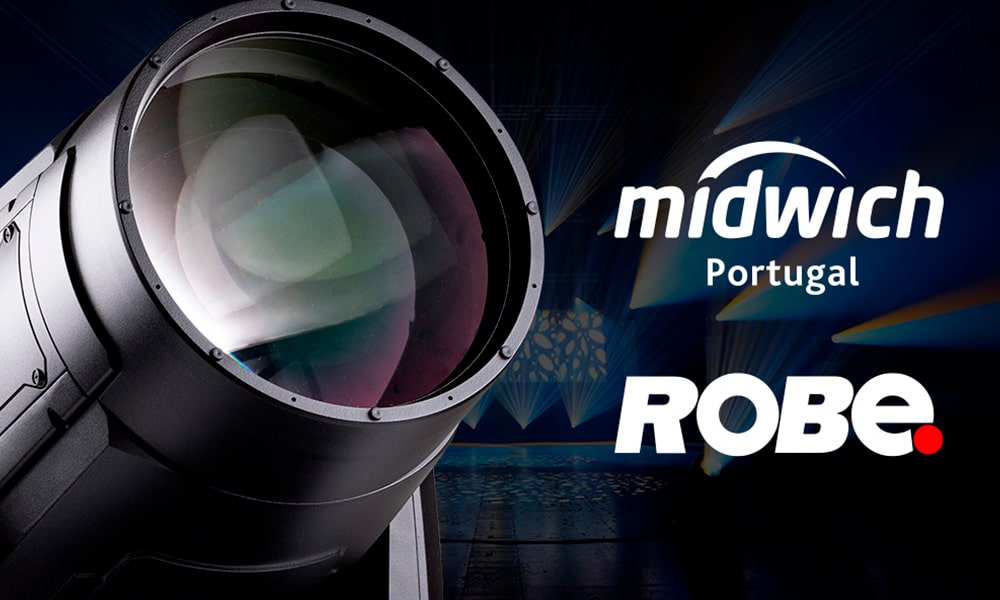 Midwich Portugal incorpora Robe a su catálogo de iluminación de máxima calidad