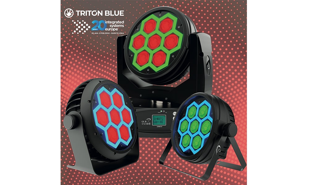 Triton Blue (Siluj) presentará su nueva serie de proyectores LED NEON y el resto de los productos de la marca en ISE 2024