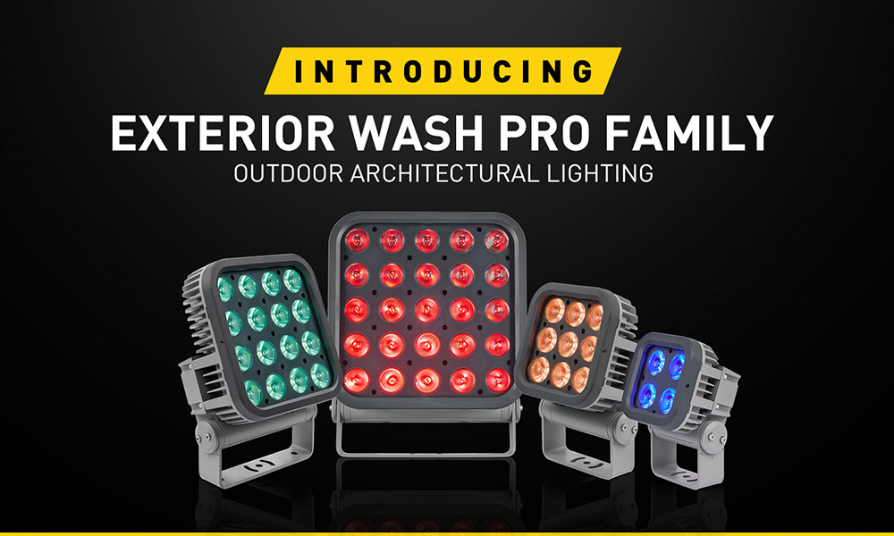 Martin Professional presenta la versátil familia de luminarias Exterior Wash PRO