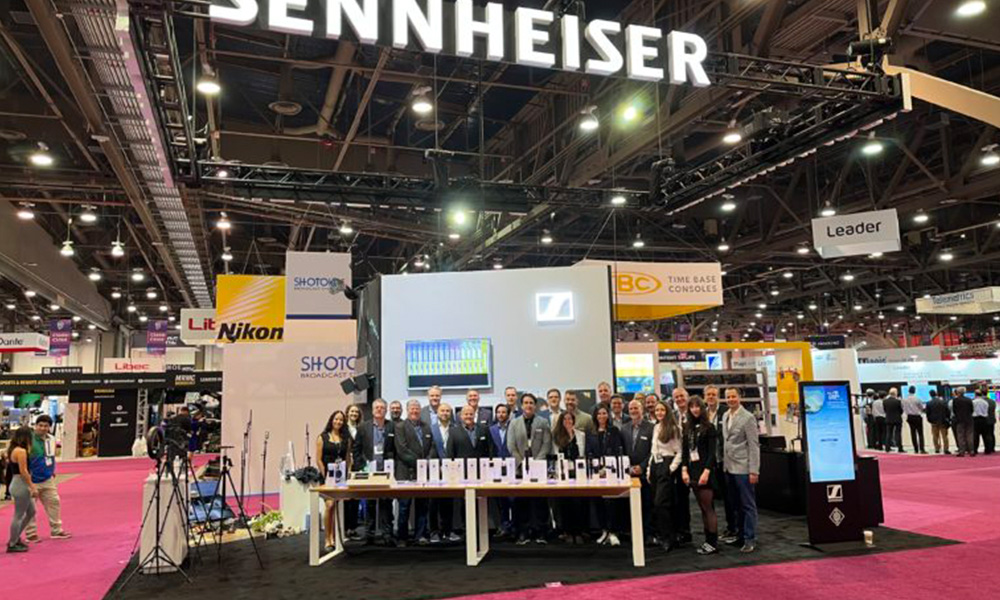 El stand de experiencias del Grupo Sennheiser en NAB 2024