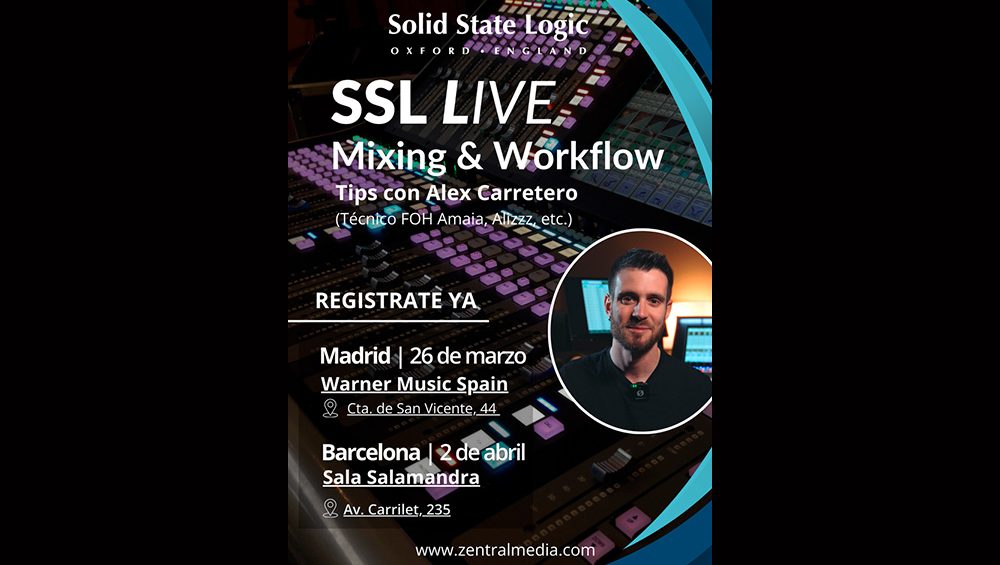Apúntate a las nuevas jornadas de SSL Live con Alex Carretero