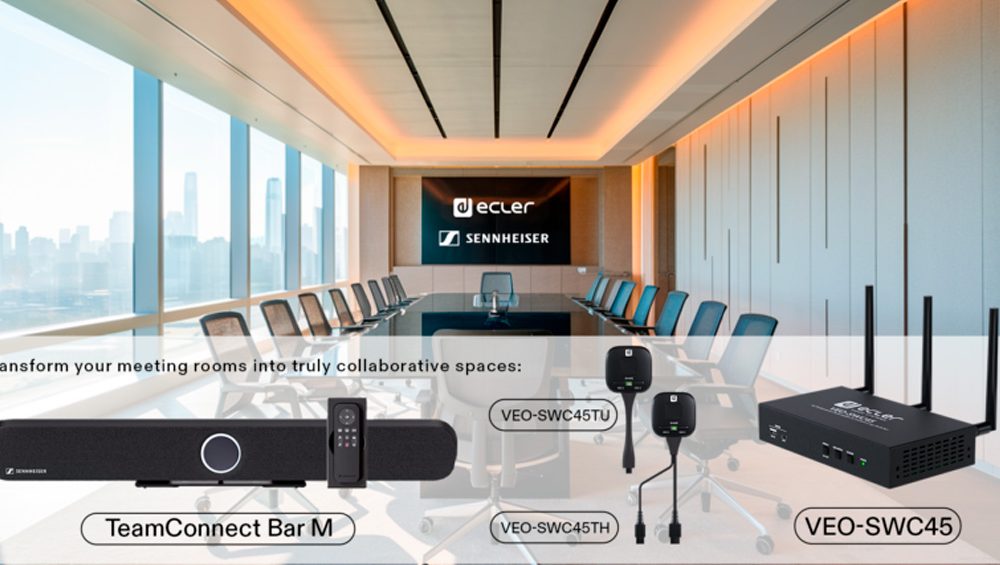 La nueva colaboración entre Ecler y Sennheiser te invita a una experiencia de conferencia superior