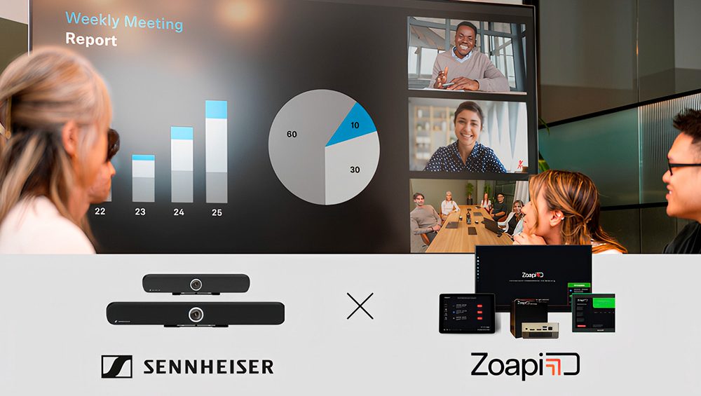 Zoapi Innovations y Sennheiser se asocian para simplificar los espacios de colaboración