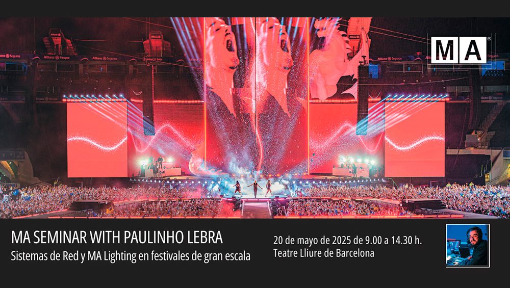 Seminario Sistemas de Red y MA Lighting en festivales de gran escala con Paulinho Lebrão
