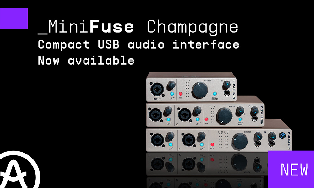 afial-zentralmedia-arturia-minifuse-champagne Nueva MiniFuse Champagne de Arturia
