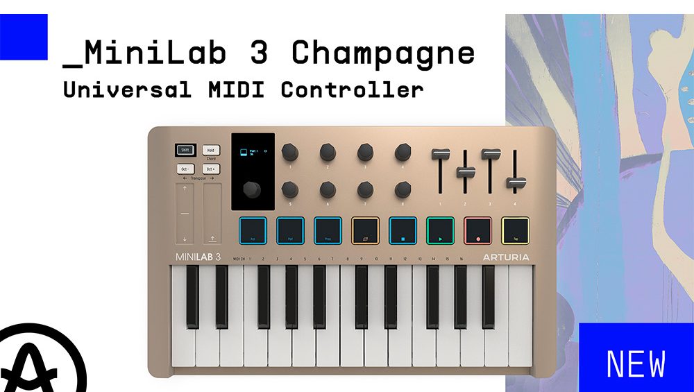 Arturia presenta MiniLab 3 Champagne