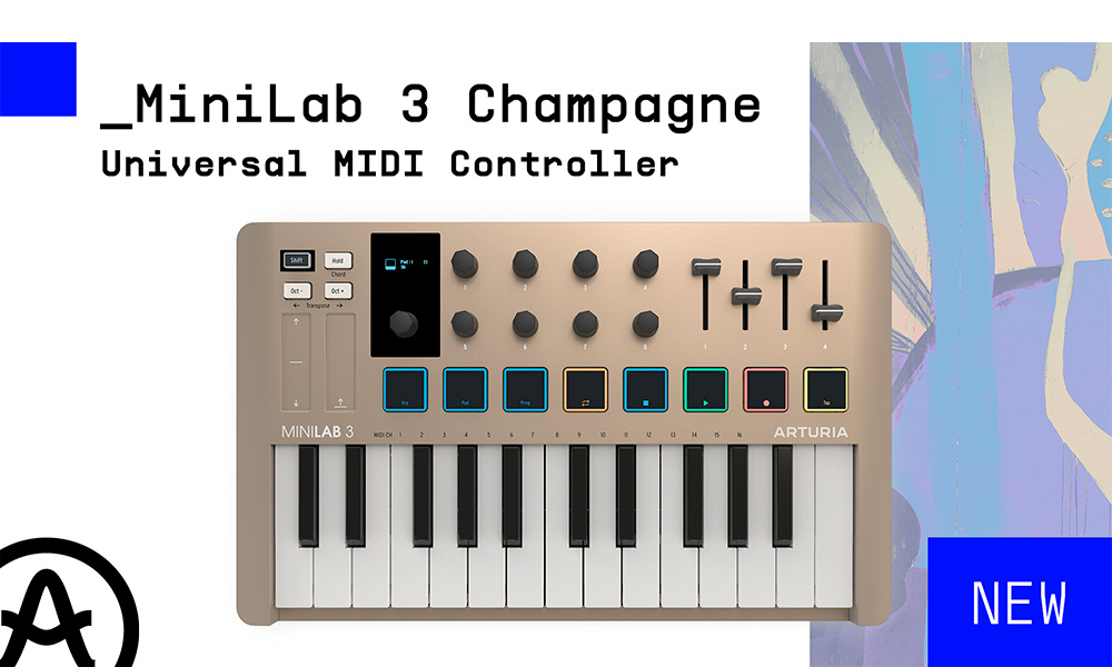 afial-zentralmedia-arturia-minilab-3-champagne Arturia presenta MiniLab 3 Champagne