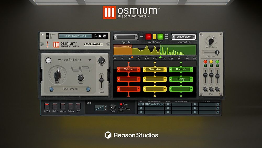 Reason Studios presenta Osmium Distortion Matrix