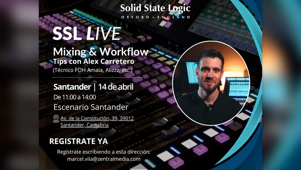 Inscríbete a la nueva jornada de SSL Live con Alex Carretero